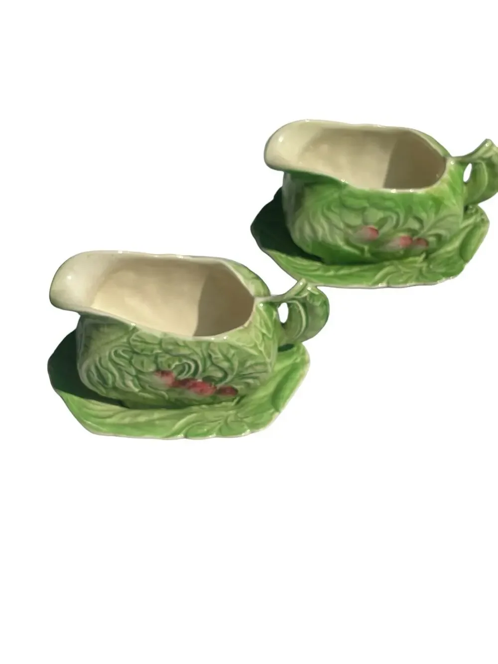 Royal Winton Grimwades Mini Individual Sauce Gravy Set 2 Vintage Vegetable Theme
